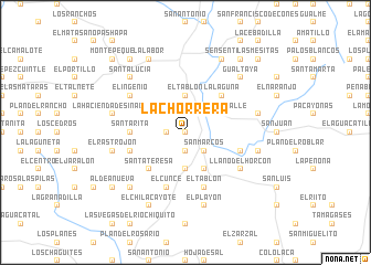 map of La Chorrera