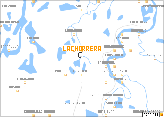 map of La Chorrera