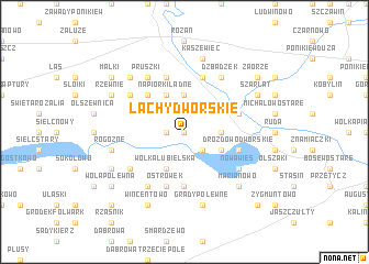 map of Łachy Dworskie