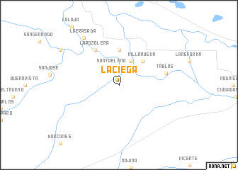 map of La Ciega
