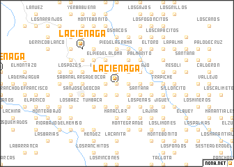 map of La Ciénaga