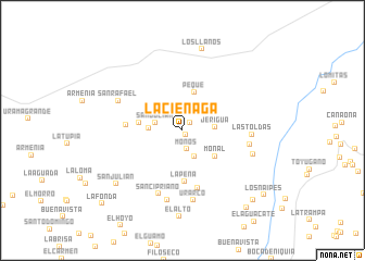 map of La Ciénaga