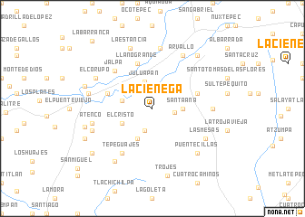 map of La Ciénega