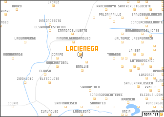 map of La Ciénega