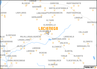 map of La Ciénega