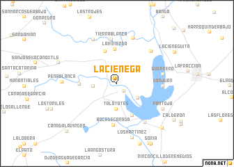 map of La Ciénega