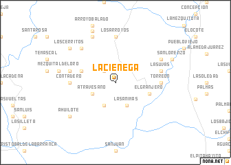 map of La Ciénega