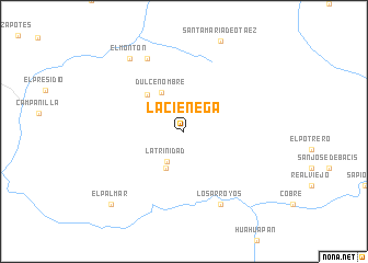 map of La Ciénega