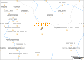 map of La Ciénega