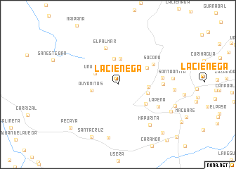 map of La Ciénega