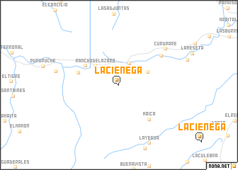 map of La Ciénega