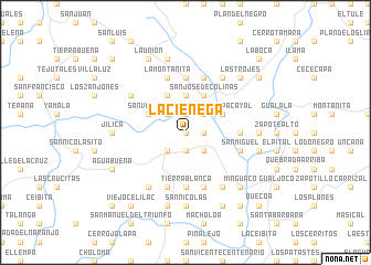 map of La Ciénega