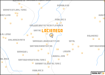 map of La Ciénega