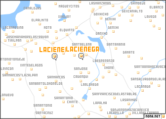 map of La Ciénega