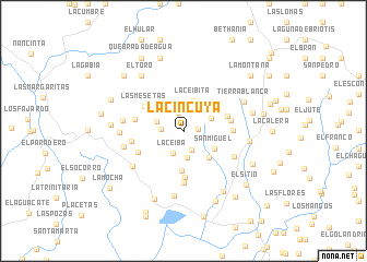 map of La Cincuya