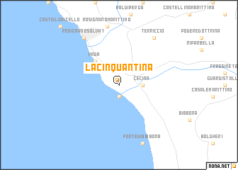 map of La Cinquantina