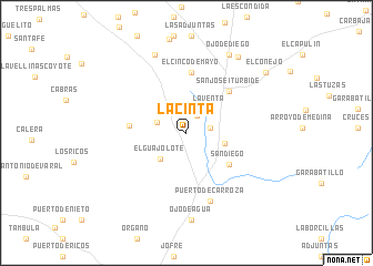 map of La Cinta