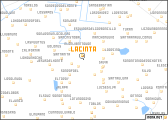 map of La Cinta