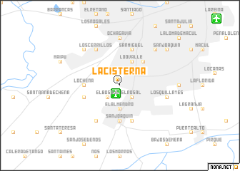 map of La Cisterna