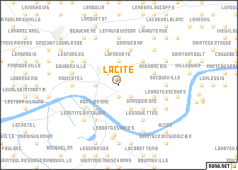 map of La Cité