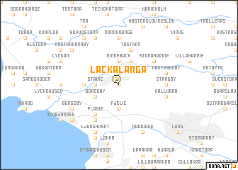 map of Lackalänga