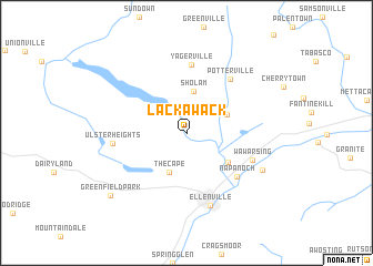 map of Lackawack