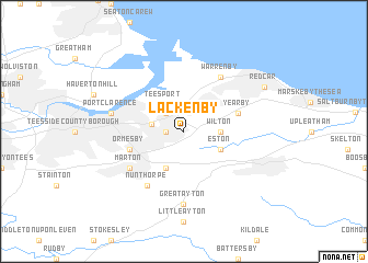 map of Lackenby