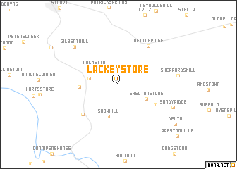 map of Lackey Store