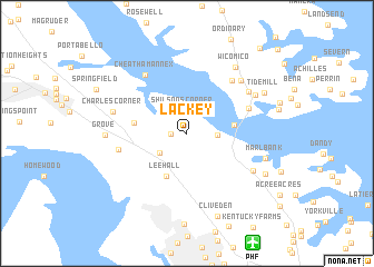 map of Lackey