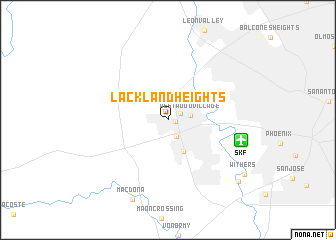 map of Lackland Heights