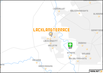 map of Lackland Terrace