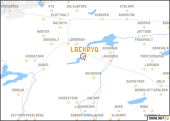 map of Låckryd