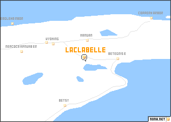 map of Lac La Belle