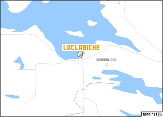 map of Lac La Biche
