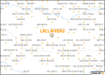 map of Laclaireau