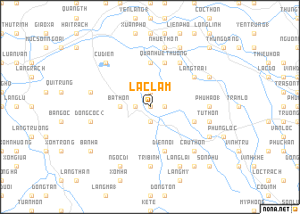 map of Lạc Lâm