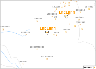 map of La Clara