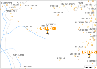 map of La Clara