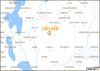 map of La Clara