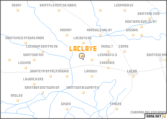 map of La Claye