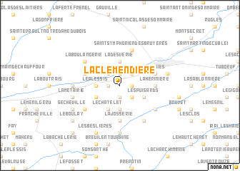 map of La Clémendière