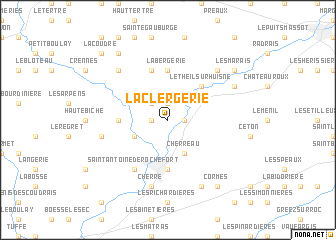 map of La Clergerie