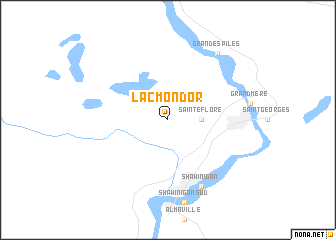 map of Lac-Mondor