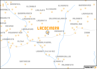 map of La Cocinera