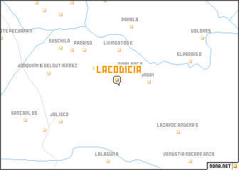 map of La Codicia