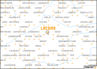 map of Lacoire