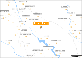 map of La Colcha