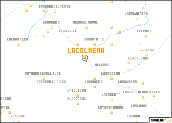 map of La Colmena