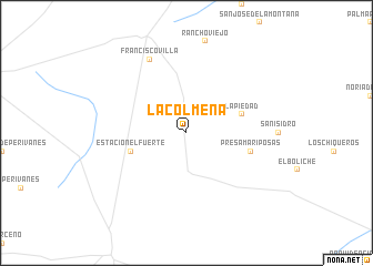 map of La Colmena