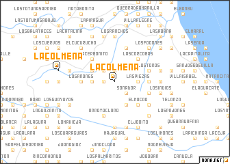 map of La Colmena